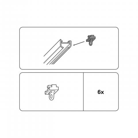 Стопер 6 мм 4 бр. черен, снимка 3 - Аксесоари