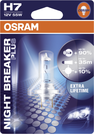 Aвт.лампа H7 Osram 55W 12V-NBU - Осветление