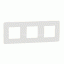 Декор. рамка Unica Studio Color 3X,  бяла/бял - Ключове и контакти