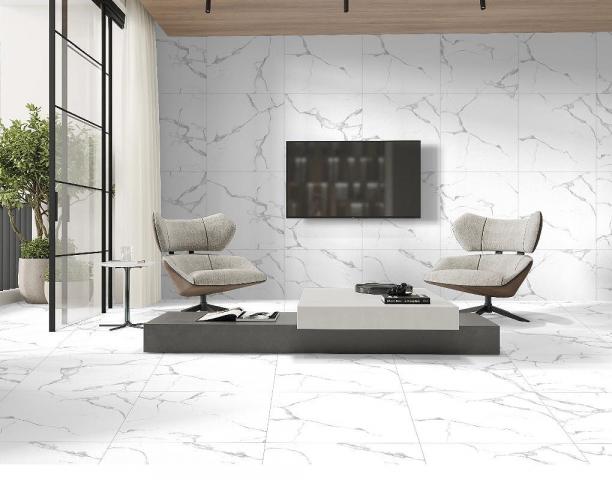 Гранитогрес Alpine Carara Polished 60x120, снимка 2 - Гранитогрес