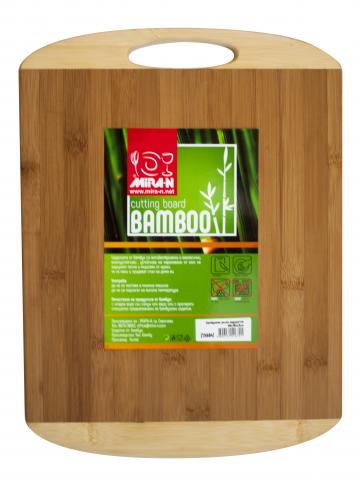 Бамбукова дъска двуцветна 40х30х1,8см - Аксесоари за готвене