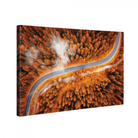 Картина Orange road 60x90 см, снимка 2 - Картини и рамки