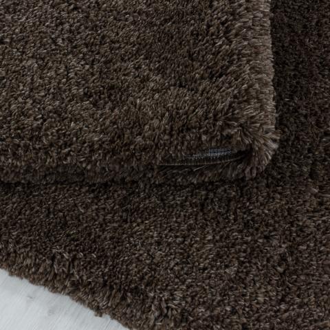 Килим Fluffy Brown Ф80 см, снимка 2 - Килими