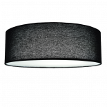 Плафон с текстилен абажур черен Ф390 LED24W