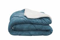 Завивка Easy Home Sherpa 160х220 см сапфир