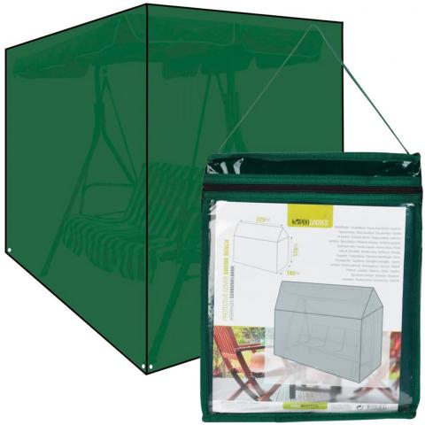 Покривало за градински люлки, тъмно зелено с черен кант, снимка 3 - Аксесоари за люлки