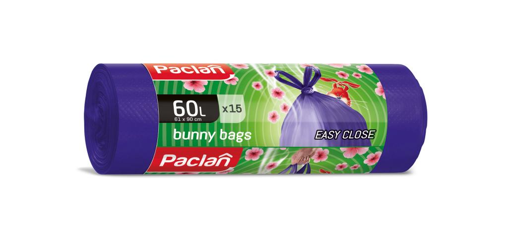 Торби за смет Bunny 60 л. 50 бр. Paclan - Чували за боклук