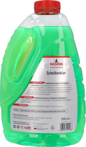 Лятна течност за чистачки Nigrin 3 л, снимка 2 - Лятна течност за чистачки