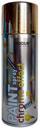 Спрей Biodur 400мл, хром ефект злато - Спрей бои декоративни