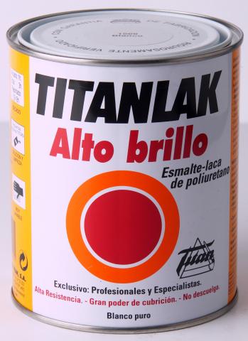 Алкидна боя Titanlak 1л, бял гланц - Бои за метал