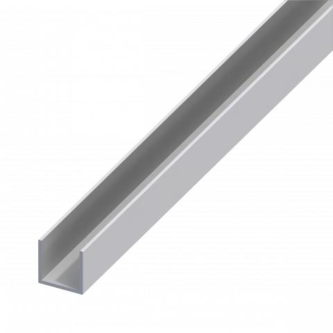 П-образен профил 8x10 1м - Профили от алуминий и стомана