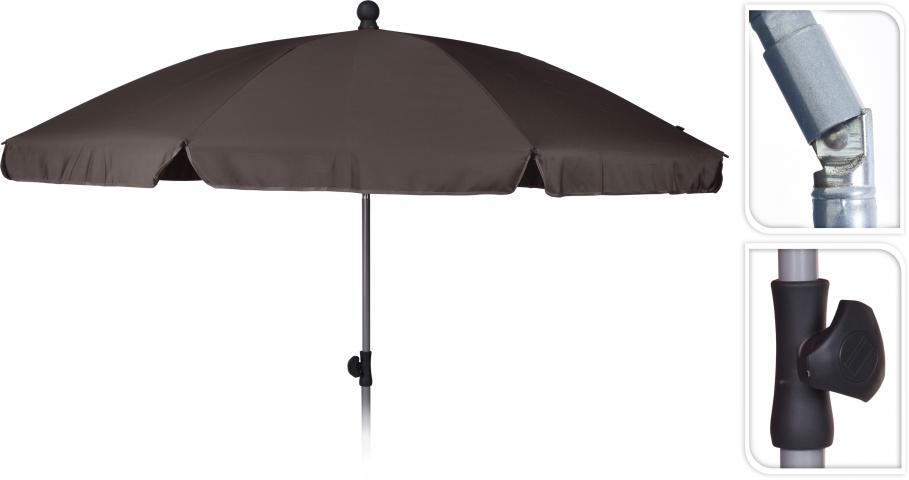Балконски чадър ф200см, таупе - Балконски чадъри