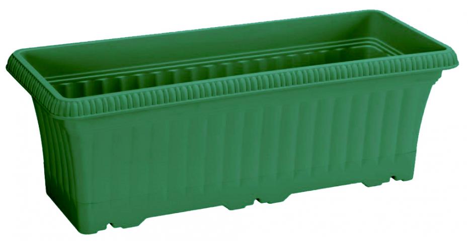 Сандъче BALCONY 43см., зелен с подложка - Пластмасови сандъчета