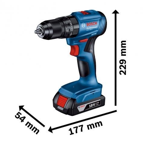 Акумулаторен винтоверт BOSCH GSB 185 Solo Professional, снимка 6 - Електроинструменти