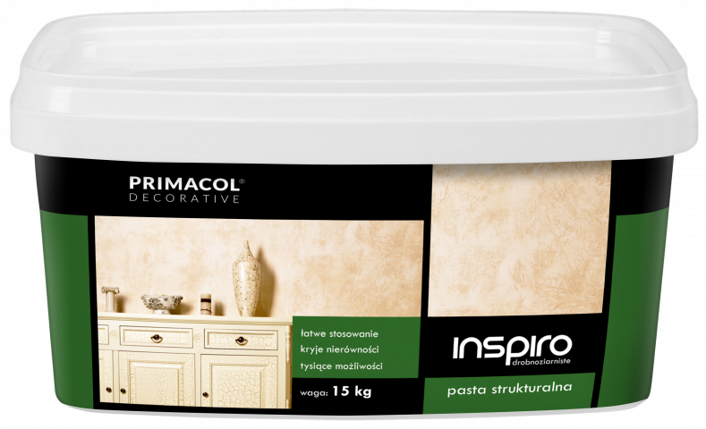 Декоративна мазилка Primacol Инспиро 15 кг - Ефектни бои за стени
