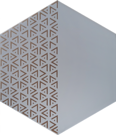 Декор Solid Triangle 21.5x25 Silver - Декор