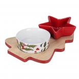 Коледен сет за сервиране Елха 3 части