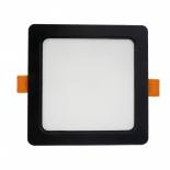 LED луна CARO черна IP54 18W 1440lm CCT, квадрат 170x170mm