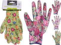 Градински ръкавици различни дизайни, полиестер