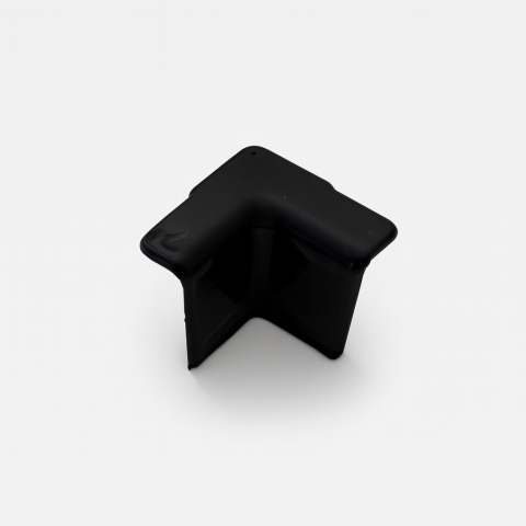 Вътрешен ъгъл за водобранна ал. лайсна ALU25, черен мат 2 бр. - Первази и лайстни