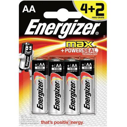 Батерия Energizer Max AA 1.5V 4+2бр - Батерии