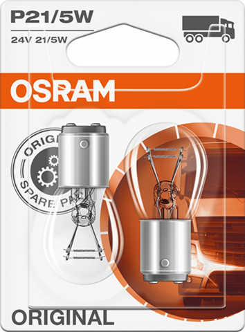 Aвт.лампа21/5W Osram 24V BAY15D - Осветление