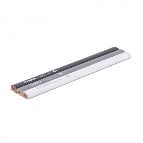 Молив дърводелски Bradas White Line HB 3 бр. - Моливи и креда