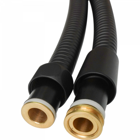 Шлаух 150 см. Anti Twist  черен мат, снимка 2 - Аксесоари за смесители