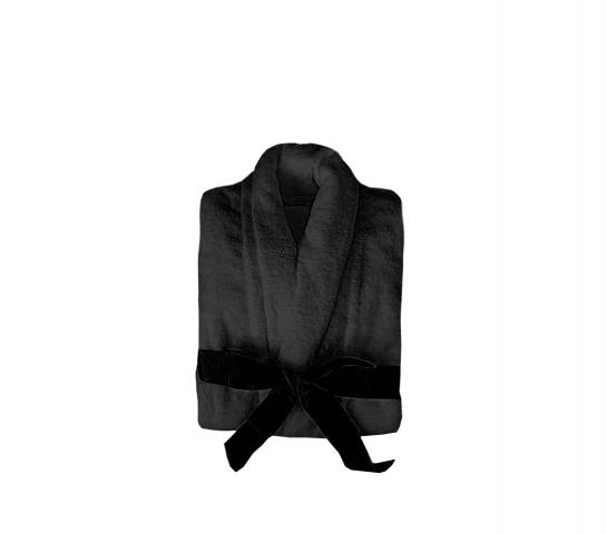Халат за вкъщи черен S/M/L/XL/XXL - Домашен текстил