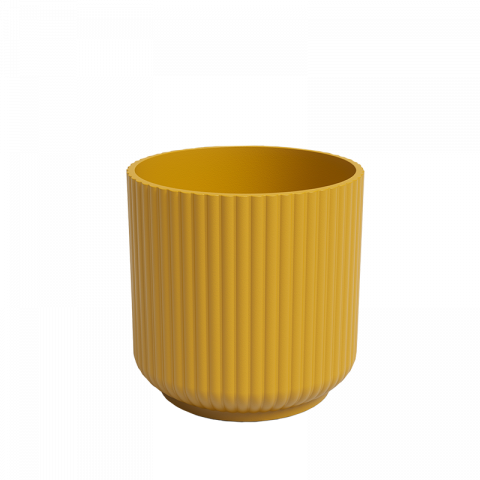 Кашпа Luna ф12 см жълта - Керамични кашпи