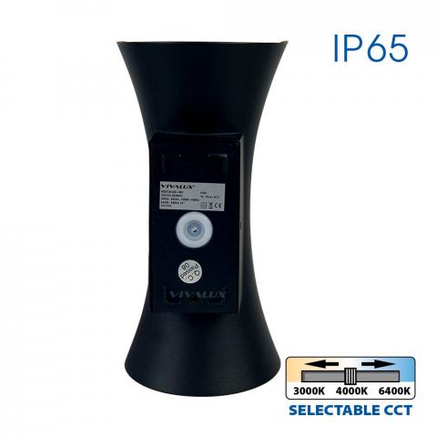 LED фасаден аплик Boston 10W 230V IP65 черно/злато, снимка 6 - Градински лампи