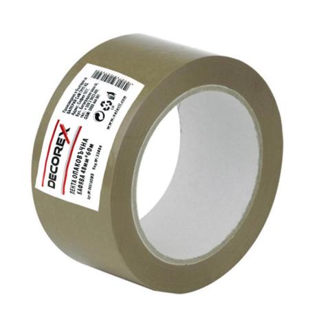 Лента за опаковане кафява 48х60 Decorex - Пакетажни ленти