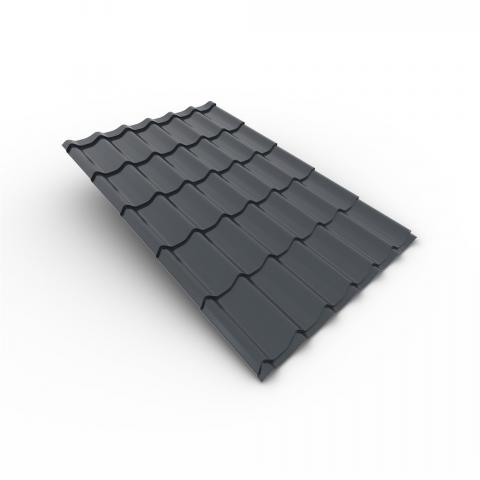 Метален покрив Bravo Classic Eco 2200x1200x0.4 mm 7016 антрацит, снимка 2 - Вълнообразни плоскости