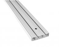 Двоен PVC корниз с аксесоари 350 см бял