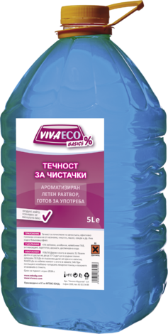 Лятна течност VIVAECO 5л промо - Лятна течност за чистачки