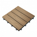 Декинг WPC плочкa PREMIUM 30х30x2,8cm, Тиково дърво