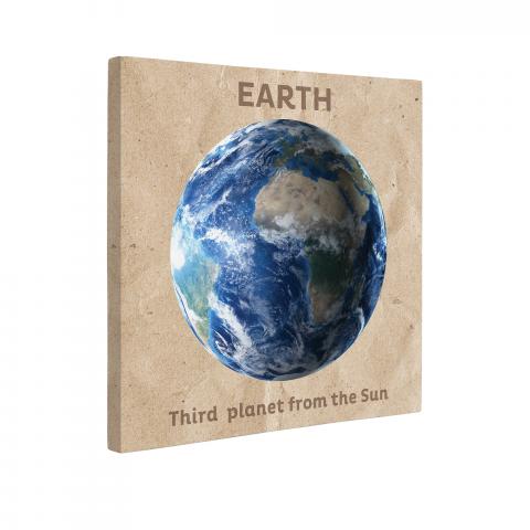Картина Earth 50x50 см, снимка 2 - Картини и рамки