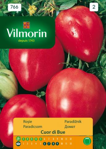 Домат Биволско сърце - Вилморин, снимка 2 - Семена за плодове и зеленчуци