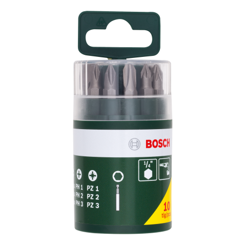 Комплект битове Bosch 10 бр., снимка 2 - Битове