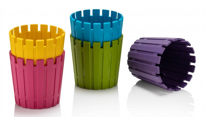 Саксия Akasya Cactus ф6.5x6 см микс цветове, снимка 3 - Пластмасови саксии