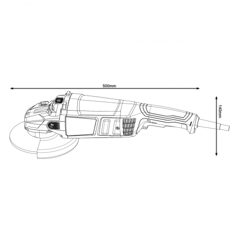 Ъглошлайф Bosch GWS 2200-230, снимка 3 - Ъглошлайфи 230мм