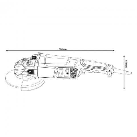 Ъглошлайф BOSCH GWS 2200-230, снимка 3 - Ъглошлайфи 230мм