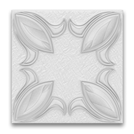 XPS Таванна плоча лале сиво - Декоративни плочи за таван