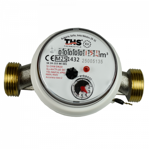 Водомер 1/2" за топла вода Q3-2.5 110мм, снимка 3 - Водомери