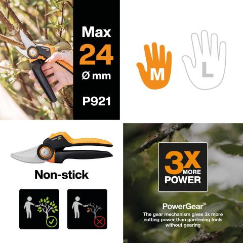 Лозарска ножица PowerGear M P921, снимка 3 - Лозарски ножици