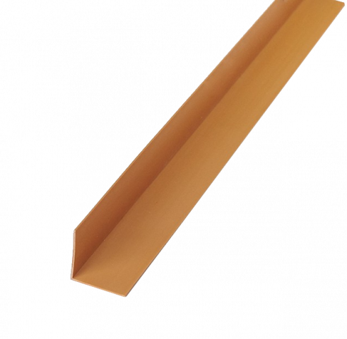 L-профил 30х30 златен дъб 3 м - PVC профили