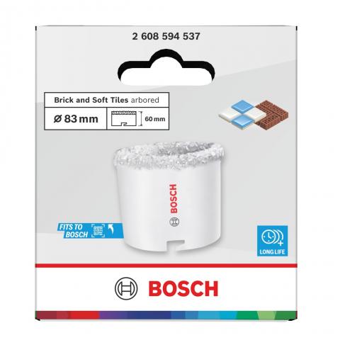 Боркорона Bosch BS 83 мм, снимка 4 - Боркорони за керамика, зидария и камък