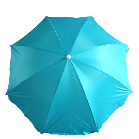 Плажен чадър, син Ф200 см, H210 см, полиестер, снимка 3 - Плажни чадъри