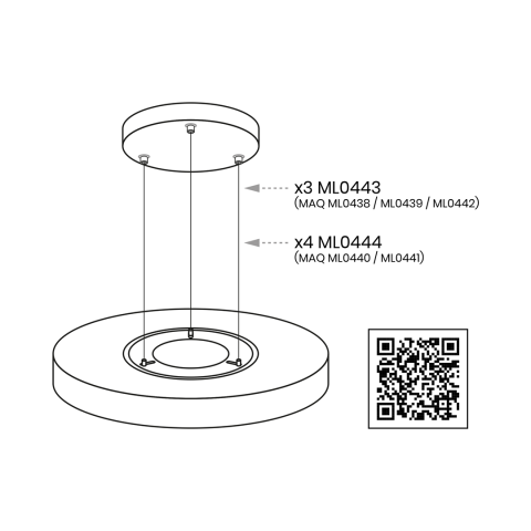 Плафон MAQ Ф600мм 50W  5400Lm, снимка 6 - Плафони