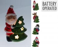 Коледна LED фигура 13см 4 дизайна